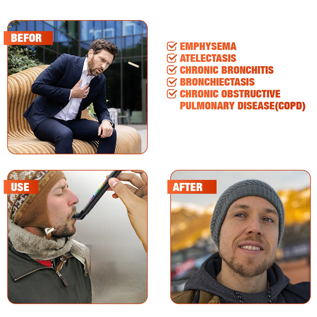Portable Electronic Breathing Trainer Tester, Running, Mountaineering, Fitness, Yoga and Other Aerobic Exercise
