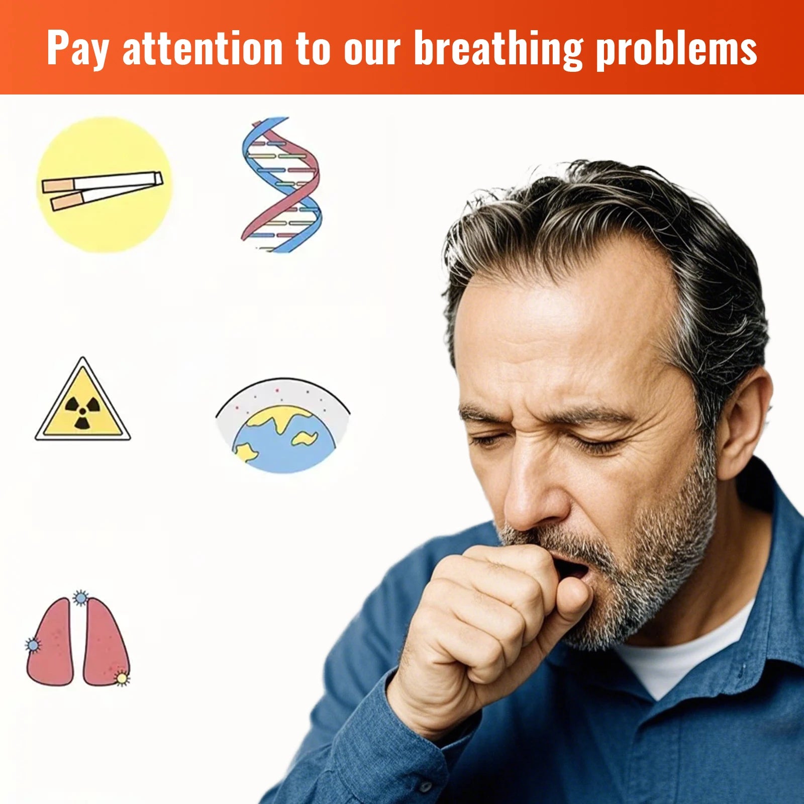 Portable Electronic Breathing Trainer Tester, Running, Mountaineering, Fitness, Yoga and Other Aerobic Exercise